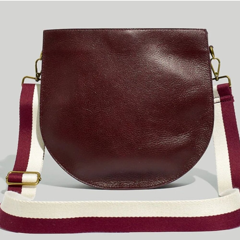 Madewell Transport Saddlebag Crossbody Dark Caberet